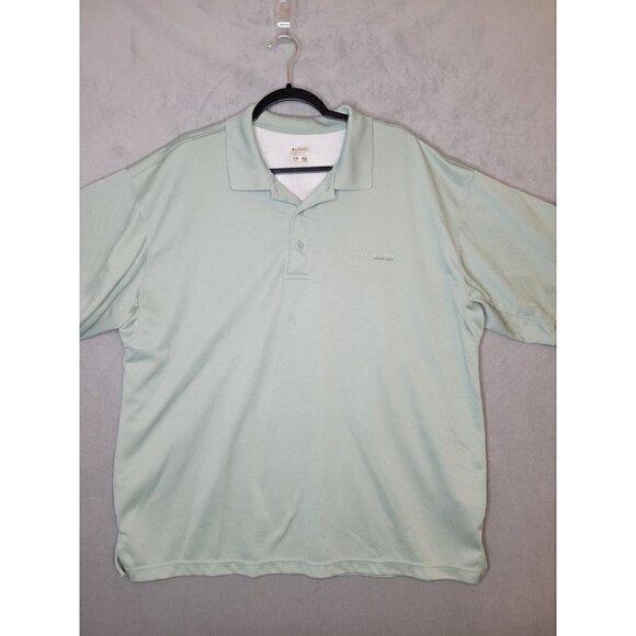 Columbia PFG Omni Shade Shirt Mens XL Green Polo Shooting Fishing Vented Outdoor - Picture 1 of 13
